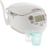 Amazon: Zojirushi NS-ZCC10 5-1/2-Cup Neuro Fuzzy Rice Cooker and Warmer, Premium White